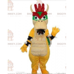 BIGGYMONKEY™ Maskottchenkostüm von Bowser, dem berühmten