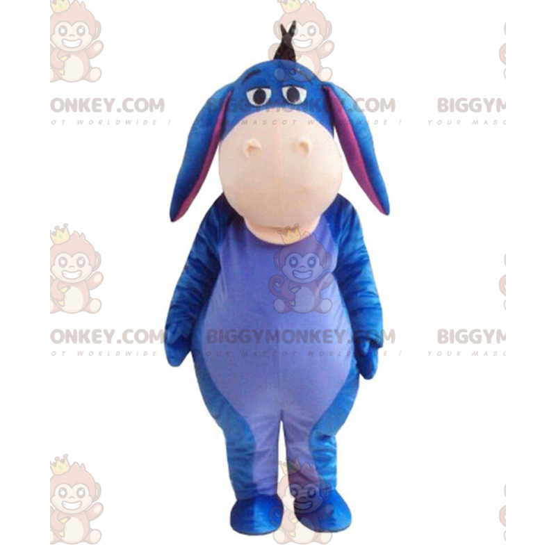 Kostium maskotki BIGGYMONKEY™ Kłapouchego, słynnego osła i Kostium maskotki BIGGYMONKEY™ Kłapouchego, słynnego osła i