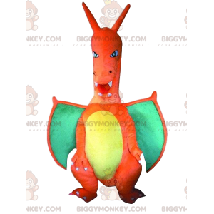 Charizard BIGGYMONKEY™ Mascot Costume, Famous Dragon in