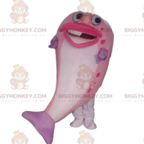 Kostium maskotka BIGGYMONKEY™ różowa i biała ryba, kostium gigantycznej ryby - Rybie Maskotki - BiggyMonkey.com