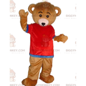 BIGGYMONKEY™ costume da mascotte di orso vestito, costume da orsacchiotto colorato - Orso mascotte - BiggyMonkey.com
