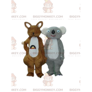 kenguru og koala maskot BIGGYMONKEY™s, Australia kostymer - Kenguru-maskoter - BIGGYMONKEY_08976 - BiggyMonkey.com