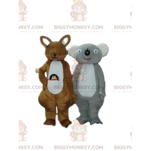 kænguru og koala maskot BIGGYMONKEY™s, Australien kostumer -
