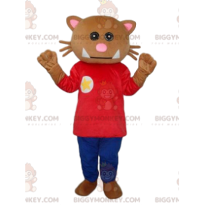 Katze BIGGYMONKEY ™ Maskottchenkostüm, verkleiden Sie sich