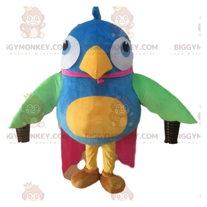 Disfraz de mascota de pájaro grande y colorido BIGGYMONKEY™ Disfraz de mascota de pájaro grande y colorido BIGGYMONKEY™