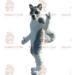  BIGGYMONKEY™ costume mascotte cane husky, costume cane grigio, costume canino - Mascotte di cani - BiggyMonkey.com