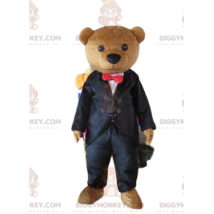 BIGGYMONKEY™ maskot kostume kostume bamse, stilfuld bjørn
