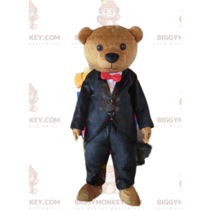 BIGGYMONKEY™ Μασκότ Κοστούμι Κοστούμι Teddy, Κομψή αρκούδα, Επιχειρηματίας - Μασκότ αρκούδας - BiggyMonkey.com