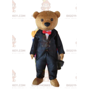 Maskot BIGGYMONKEY™ Kostým Kostým Teddy, stylový medvěd