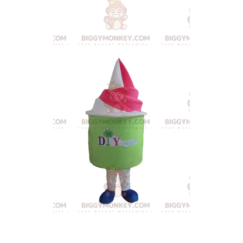 Costume de mascotte BIGGYMONKEY™ de glace géante, costume de Costume de mascotte BIGGYMONKEY™ de glace géante, costume de