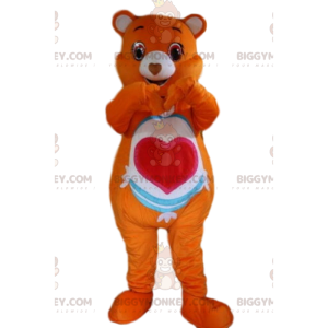 Kostým maskota Orange Care Bear BIGGYMONKEY™, kostým Orange