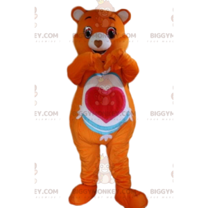 Στολή μασκότ Orange Care Bear BIGGYMONKEY™, Στολή Orange Bear -