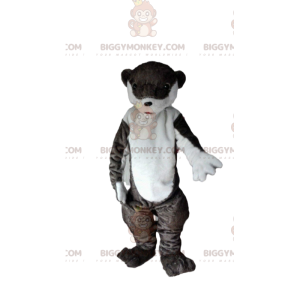 Otter BIGGYMONKEY™ Maskottchenkostüm, Seelöwenkostüm
