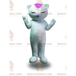 Disfraz de mascota gato blanco BIGGYMONKEY™, disfraz de