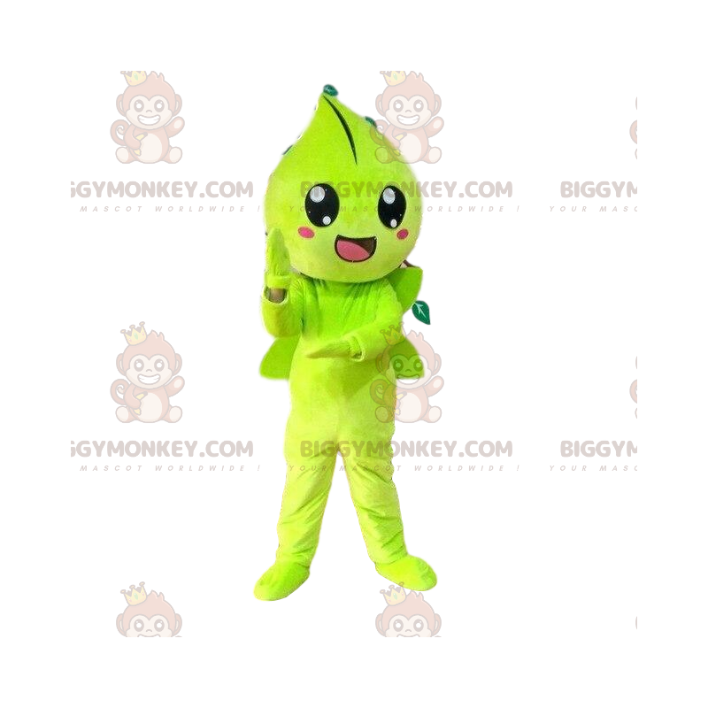 Costume de mascotte BIGGYMONKEY™ de feuille d'arbre, costume