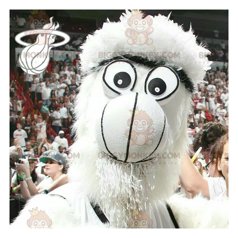 Costume mascotte Yeti Mostro bianco peloso BIGGYMONKEY™ -