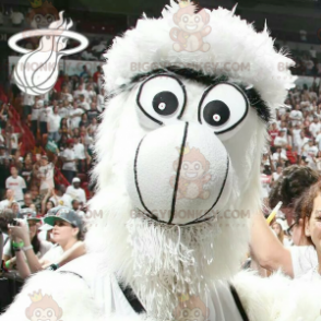 All Furry White Monster Yeti BIGGYMONKEY™ Mascot Costume -