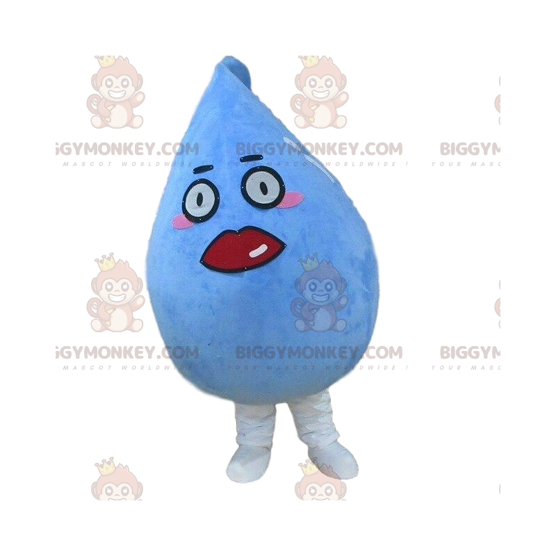 BIGGYMONKEY™ giant water drop mascot costume, water drop