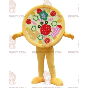 Costume da mascotte Pizza BIGGYMONKEY™, costume da pizza