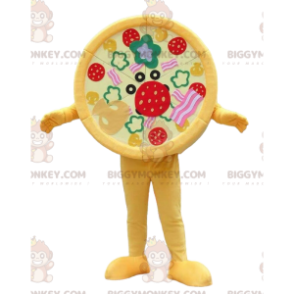 Pizza BIGGYMONKEY™ mascot costume, pizza costume, pizza maker