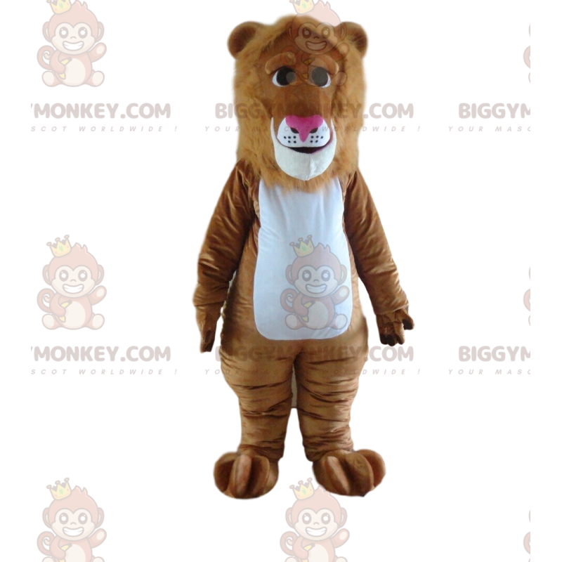 Bruine leeuw BIGGYMONKEY™ mascottekostuum, leeuwkostuum Bruine leeuw BIGGYMONKEY™ mascottekostuum, leeuwkostuum