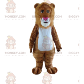 Στολή μασκότ καφέ λιονταριού BIGGYMONKEY™, στολή λιονταριού