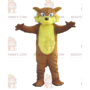 BIGGYMONKEY™ Κοστούμι μασκότ με καστανή γάτα, κοστούμι γάτας -