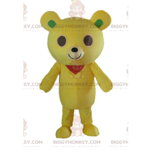 Disfraz de mascota de oso de peluche amarillo BIGGYMONKEY™