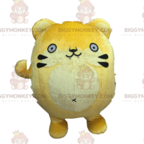 Στολή μασκότ Big Yellow Cat BIGGYMONKEY™, Ολόσωμη στολή
