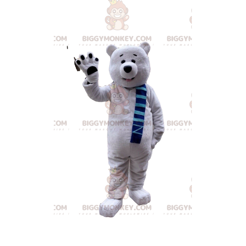 IJsbeer BIGGYMONKEY™-mascottekostuum, ijsbeerkostuum IJsbeer BIGGYMONKEY™-mascottekostuum, ijsbeerkostuum