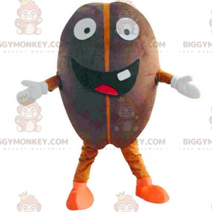 Costume de mascotte BIGGYMONKEY™ de grain de café géant