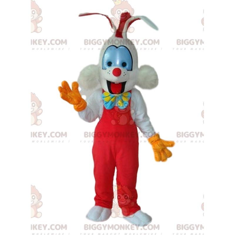 Costume de mascotte BIGGYMONKEY™ de Roger Rabbit, lapin de Costume de mascotte BIGGYMONKEY™ de Roger Rabbit, lapin de