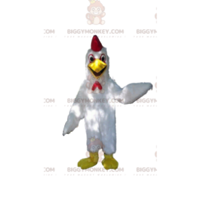  BIGGYMONKEY™ costume da mascotte gallina bianca, costume da gallo, aia - Polli mascotte - Galli - Polli - BiggyMonkey.com