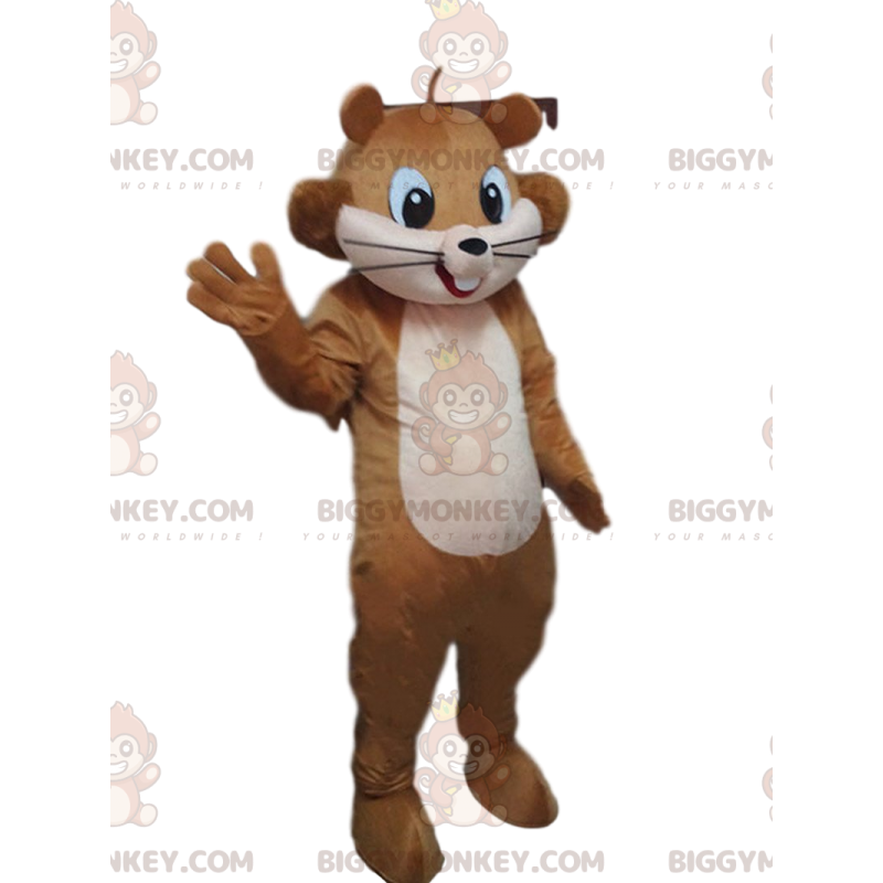 Bruine eekhoorn BIGGYMONKEY™ mascottekostuum, boskostuum Bruine eekhoorn BIGGYMONKEY™ mascottekostuum, boskostuum