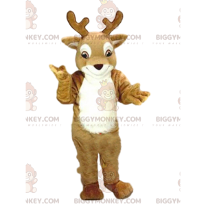 Reindeer BIGGYMONKEY™ mascot costume, little caribou costume