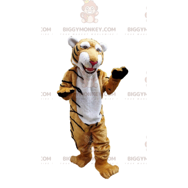 Costume mascotte BIGGYMONKEY™ tigre molto realistico, costume