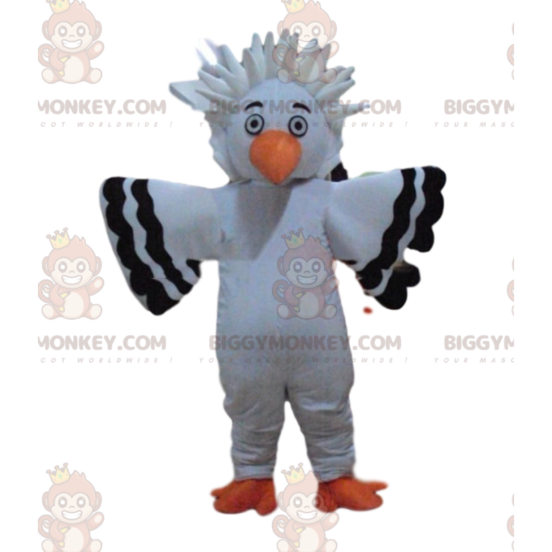 Pelican BIGGYMONKEY™ mascot costume, seagull costume, gull -