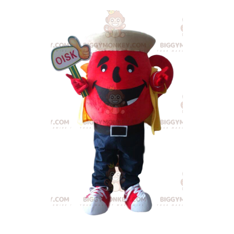 Maskotka gigantyczny czerwony czajniczek BIGGYMONKEY™, kostium Maskotka gigantyczny czerwony czajniczek BIGGYMONKEY™, kostium