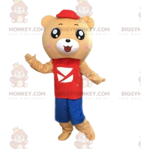 Kostium pluszowego misia BIGGYMONKEY™ w kolorze beżowym w