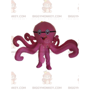 Rosa Oktopus BIGGYMONKEY™ Maskottchenkostüm, Oktopus-Kostüm