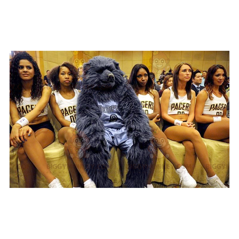 All Hairy Black Dog BIGGYMONKEY™ Mascot Costume - All Hairy Black Dog BIGGYMONKEY™ Mascot Costume -