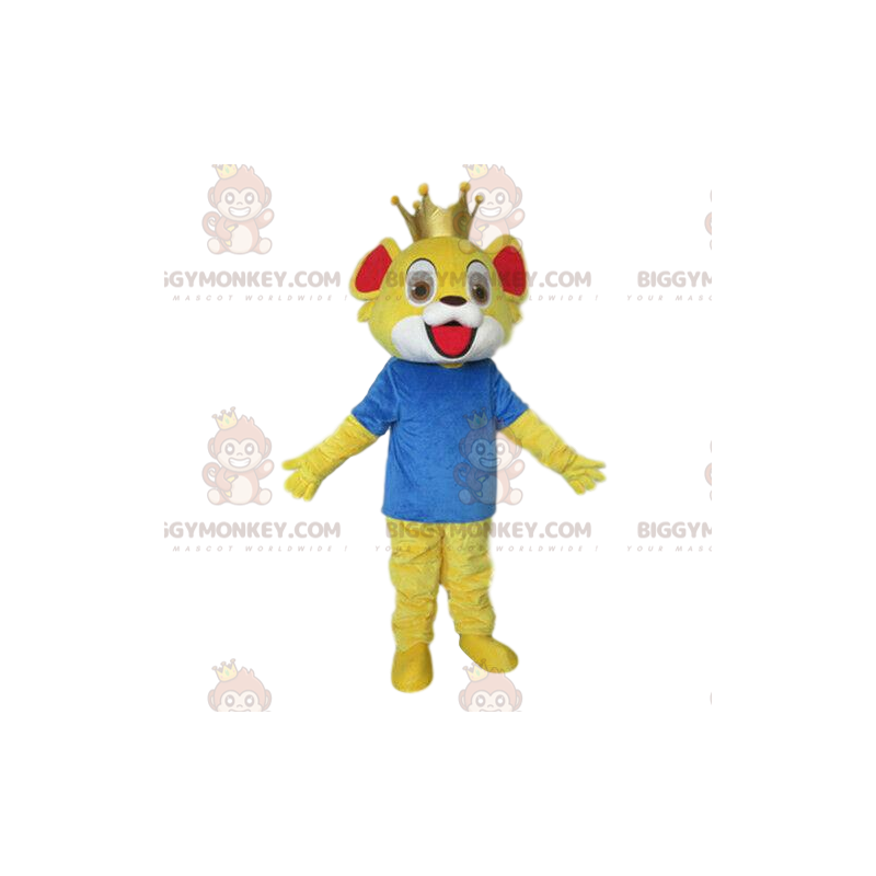 BIGGYMONKEY™ costume mascotte di leoncino, costume da cucciolo BIGGYMONKEY™ costume mascotte di leoncino, costume da cucciolo