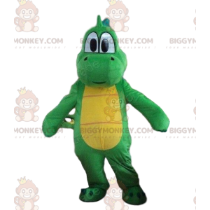 Traje de mascote BIGGYMONKEY™ de Yoshi, o famoso dinossauro do