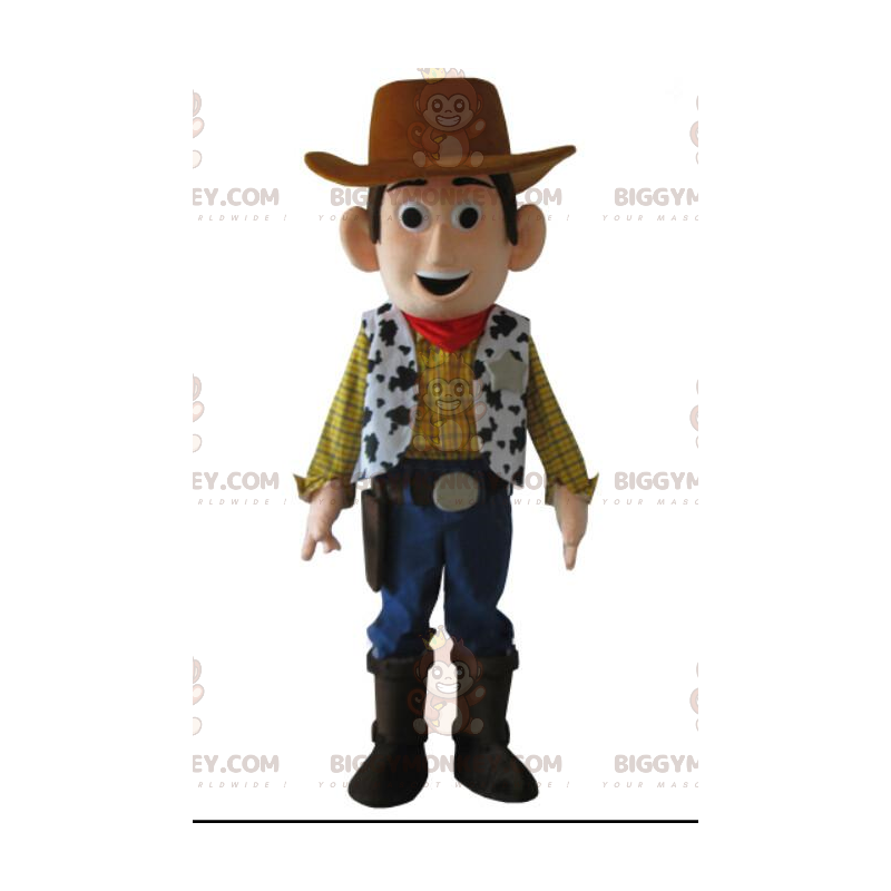 BIGGYMONKEY™ maskottiasu Woodylle, kuuluisalle sheriffille ja