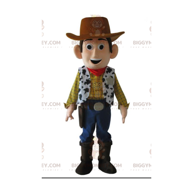 Traje de mascote BIGGYMONKEY™ de Woody, o famoso xerife e Traje de mascote BIGGYMONKEY™ de Woody, o famoso xerife e