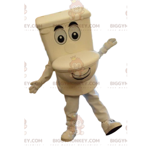Giant toilet BIGGYMONKEY™ mascot costume, wc costume, small