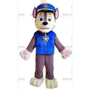 Kostým maskota BIGGYMONKEY™ psa v kostýmu policisty, kostým