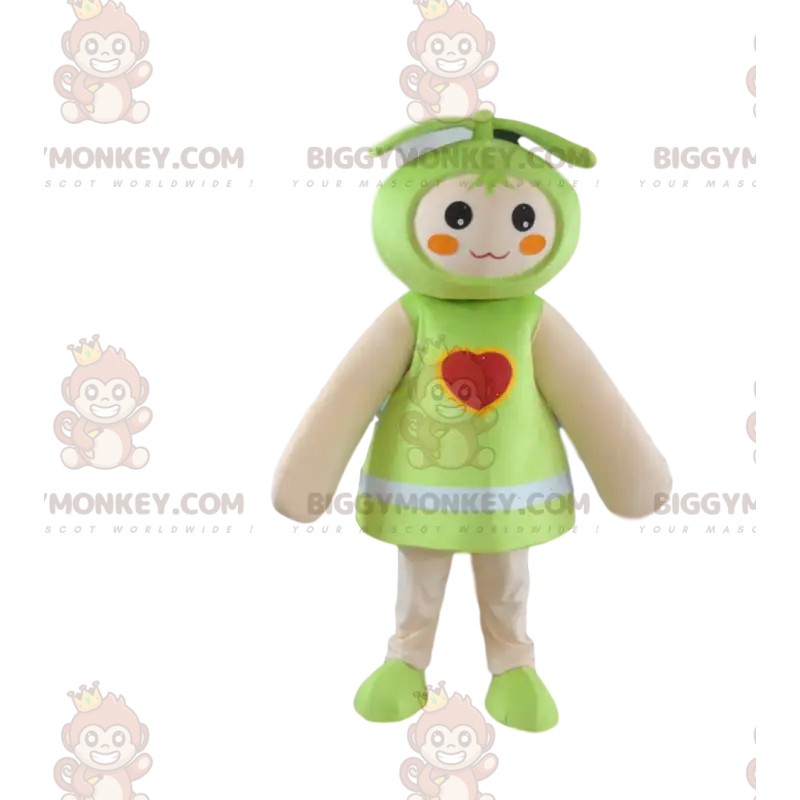 Puppe BIGGYMONKEY™ Maskottchenkostüm, grünes Babypuppenkostüm Puppe BIGGYMONKEY™ Maskottchenkostüm, grünes Babypuppenkostüm