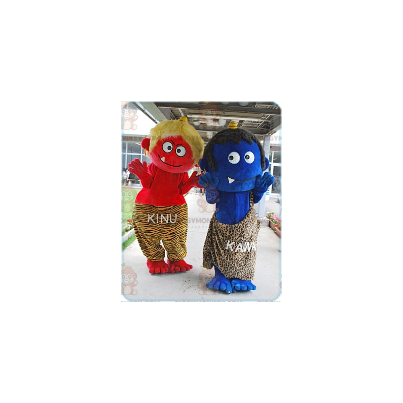 2 Cro-Magnon-mascotte BIGGYMONKEY's van kleine monsters -