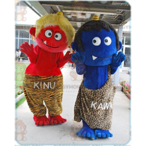 2 mascotes Cro-Magnon BIGGYMONKEY™s de monstrinhos –